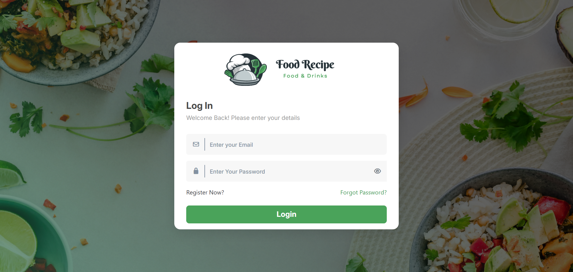 Food Recipe Platform
